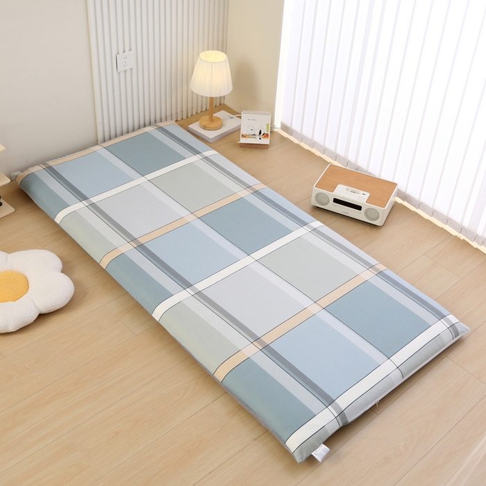 91家纺网 家纺一手货源 找家纺 凯森家纺 2025新款13372全棉床垫套学生床笠套单品褥子套懒人垫子套90x190学生上下铺宿舍寝室 格兰特