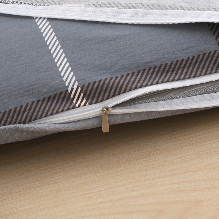 91家纺网 家纺一手货源 找家纺 凯森家纺 2025新款13372全棉床垫套学生床笠套单品褥子套懒人垫子套90x190学生上下铺宿舍寝室 俄洛伊-灰+绒（婴儿绒）