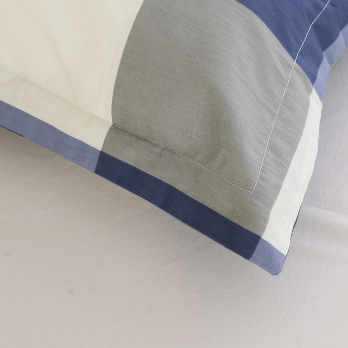 91家纺网 家纺一手货源 找家纺 凯森家纺 新款13372全棉枕套单人枕头套枕芯套儿童枕套30x50cm成人40x60cm48x74cm 格调-蓝