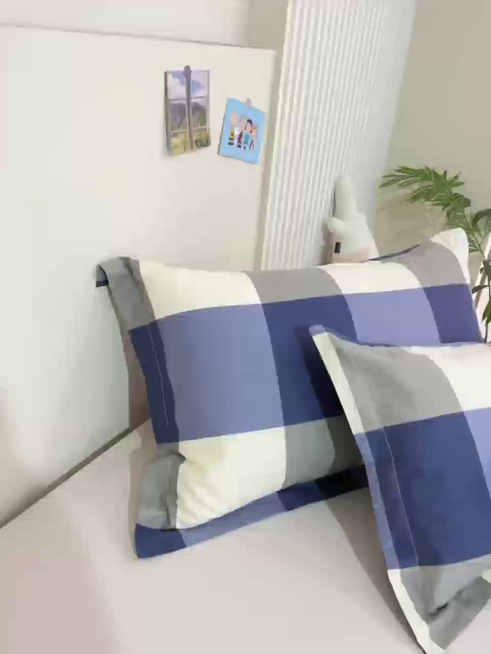 91家纺网 家纺一手货源 找家纺 凯森家纺 新款13372全棉枕套单人枕头套枕芯套儿童枕套30x50cm成人40x60cm48x74cm 格调-蓝