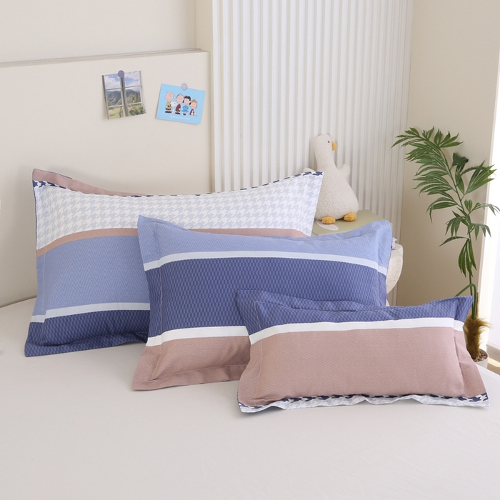 凯森家纺 新款13372全棉枕套单人枕头套枕芯套儿童枕套30x50cm成人40x60cm48x74cm 留白