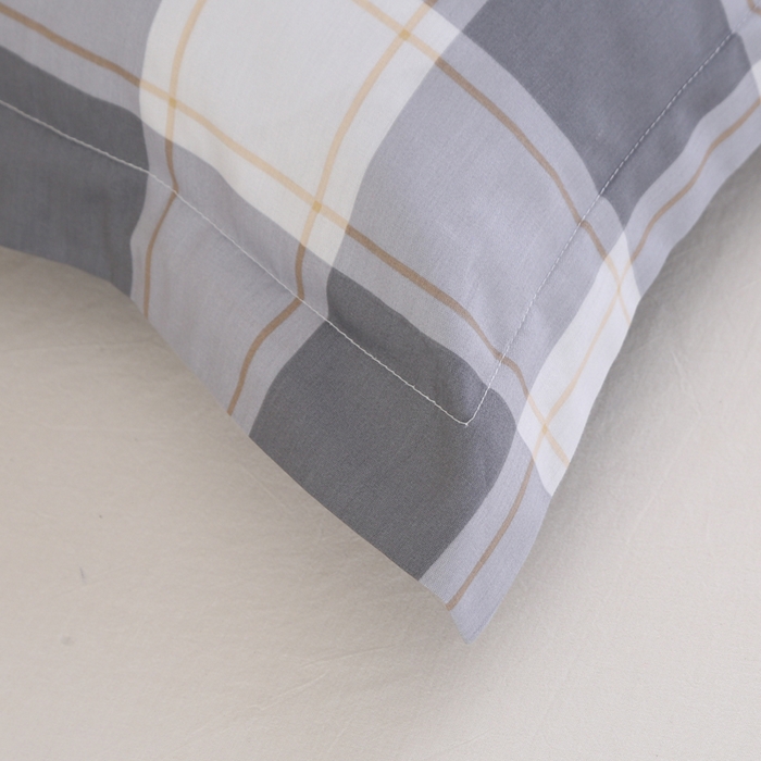 91家纺网 家纺一手货源 找家纺 凯森家纺 新款13372全棉枕套单人枕头套枕芯套儿童枕套30x50cm成人40x60cm48x74cm 时光慢慢-灰