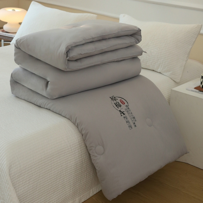 91家纺网 家纺一手货源 找家纺 （总）凯森家纺 2025新款A类原棉被芯大豆被子学生被宿舍寝室春秋被冬被150x200cm