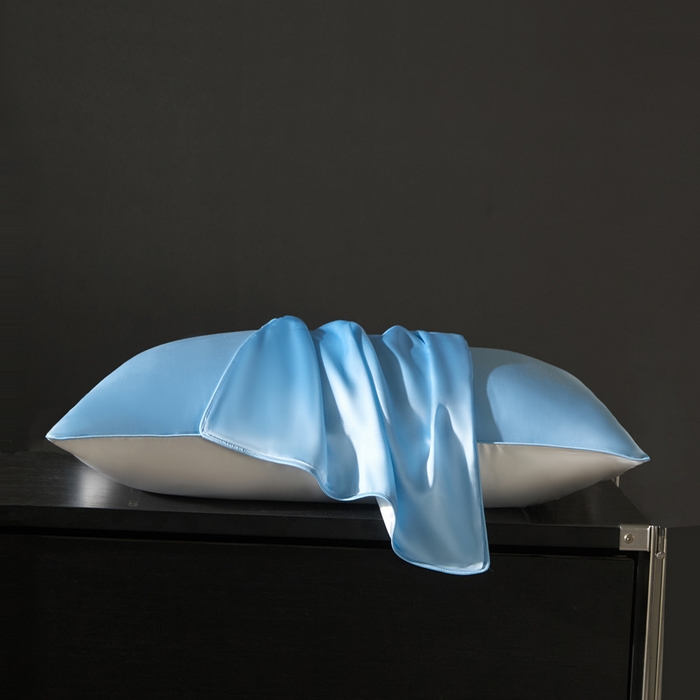 91家纺网 家纺一手货源 找家纺 （总）凯森家纺 重磅纯真丝枕套100%桑蚕丝枕头套纯色枕芯套丝滑缎面单人枕皮夏季天丝美 容顺发枕巾