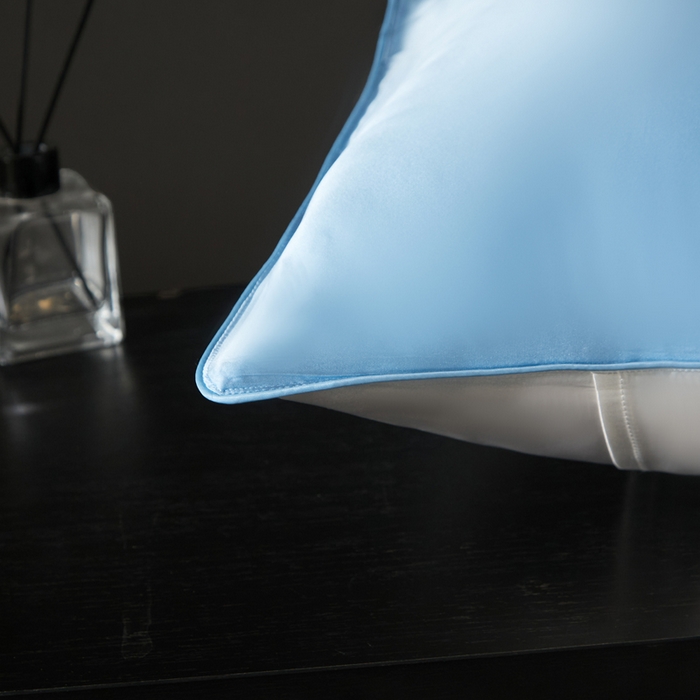 91家纺网 家纺一手货源 找家纺 （总）凯森家纺 重磅纯真丝枕套100%桑蚕丝枕头套纯色枕芯套丝滑缎面单人枕皮夏季天丝美 容顺发枕巾