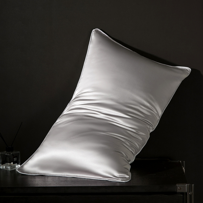 91家纺网 家纺一手货源 找家纺 （总）凯森家纺 重磅纯真丝枕套100%桑蚕丝枕头套纯色枕芯套丝滑缎面单人枕皮夏季天丝美 容顺发枕巾