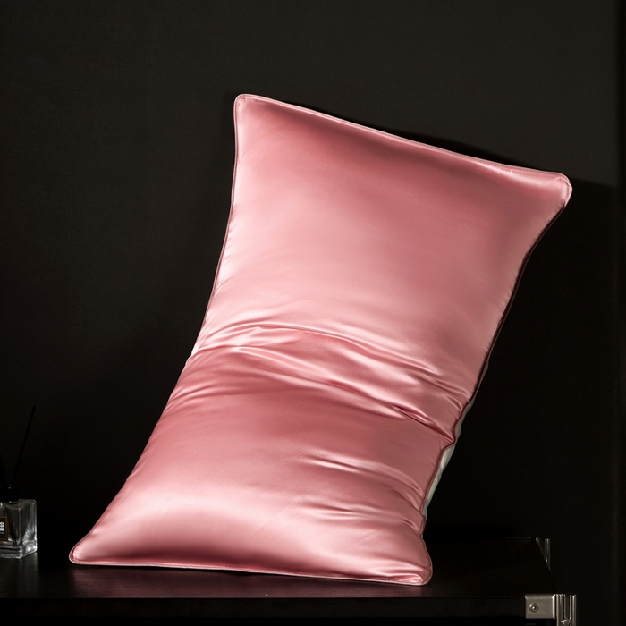 91家纺网 家纺一手货源 找家纺 （总）凯森家纺 重磅纯真丝枕套100%桑蚕丝枕头套纯色枕芯套丝滑缎面单人枕皮夏季天丝美 容顺发枕巾