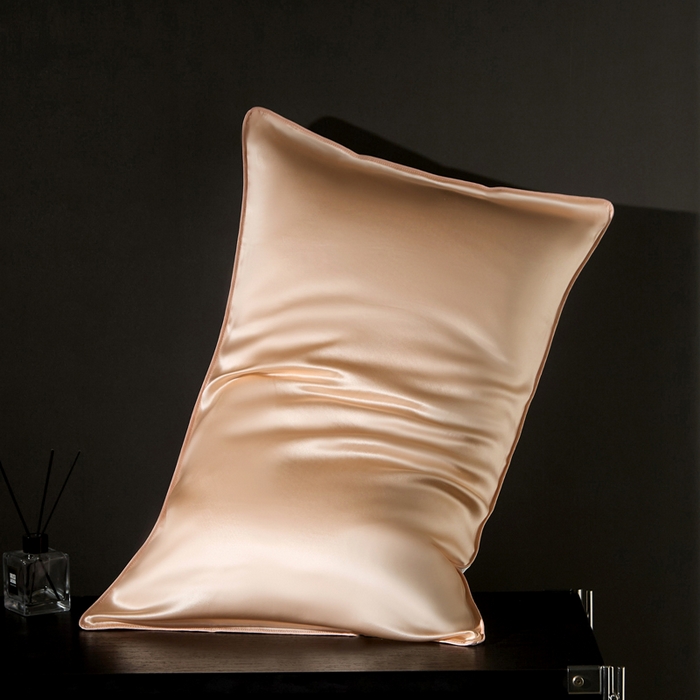 91家纺网 家纺一手货源 找家纺 （总）凯森家纺 重磅纯真丝枕套100%桑蚕丝枕头套纯色枕芯套丝滑缎面单人枕皮夏季天丝美 容顺发枕巾