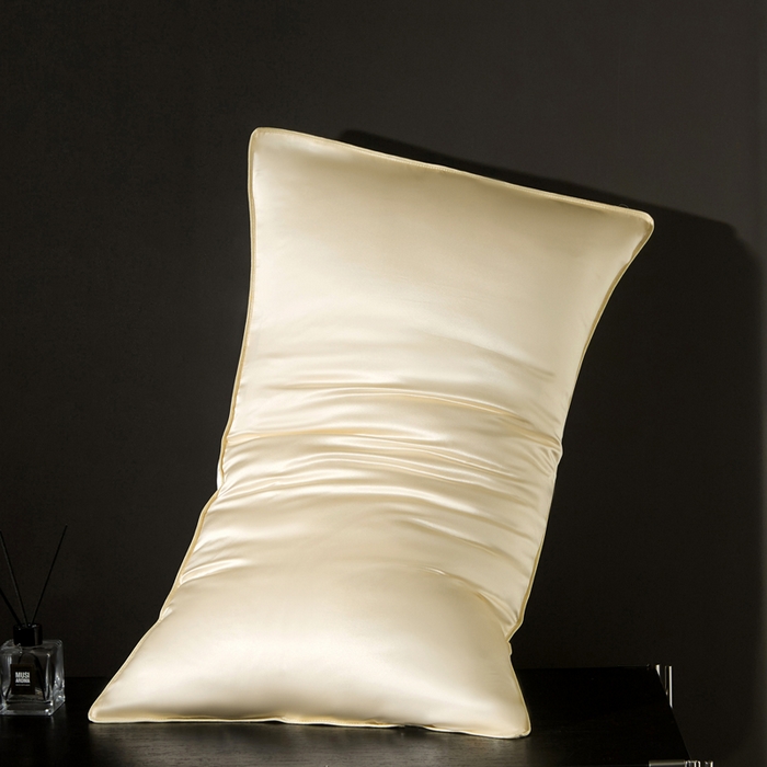 91家纺网 家纺一手货源 找家纺 （总）凯森家纺 重磅纯真丝枕套100%桑蚕丝枕头套纯色枕芯套丝滑缎面单人枕皮夏季天丝美 容顺发枕巾