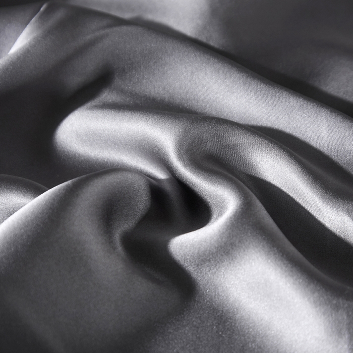 91家纺网 家纺一手货源 找家纺 凯森家纺 重磅纯真丝枕套100%桑蚕丝枕头套纯色枕芯套丝滑缎面单人枕皮夏季天丝美 容顺发枕巾 金属灰