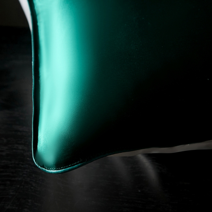 91家纺网 家纺一手货源 找家纺 凯森家纺 重磅纯真丝枕套100%桑蚕丝枕头套纯色枕芯套丝滑缎面单人枕皮夏季天丝美 容顺发枕巾 孔雀绿