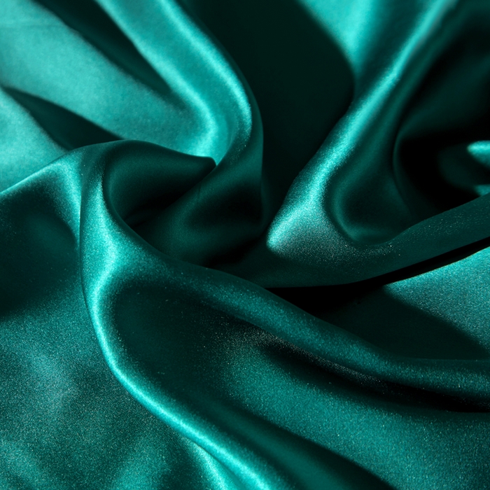 91家纺网 家纺一手货源 找家纺 凯森家纺 重磅纯真丝枕套100%桑蚕丝枕头套纯色枕芯套丝滑缎面单人枕皮夏季天丝美 容顺发枕巾 孔雀绿