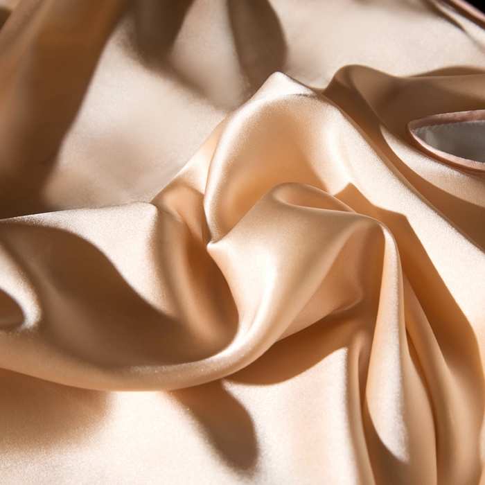 91家纺网 家纺一手货源 找家纺 凯森家纺 重磅纯真丝枕套100%桑蚕丝枕头套纯色枕芯套丝滑缎面单人枕皮夏季天丝美 容顺发枕巾 香槟玉