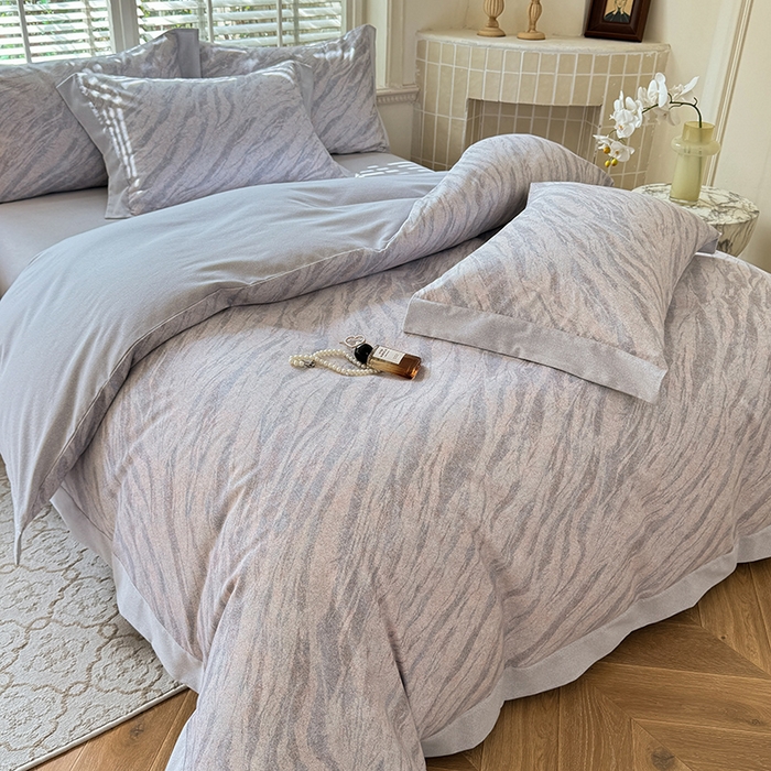 91家纺网 家纺一手货源 找家纺 巧玲珑 2025新款ABk版新疆棉双拼四件套（新花色已更新）