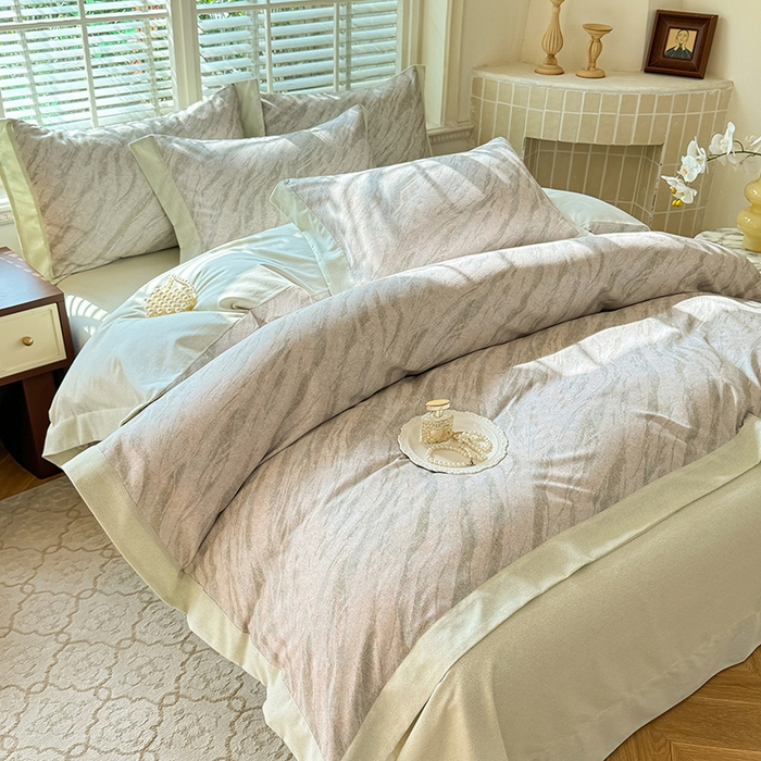 91家纺网 家纺一手货源 找家纺 巧玲珑 2025新款ABk版新疆棉双拼四件套（新花色已更新）