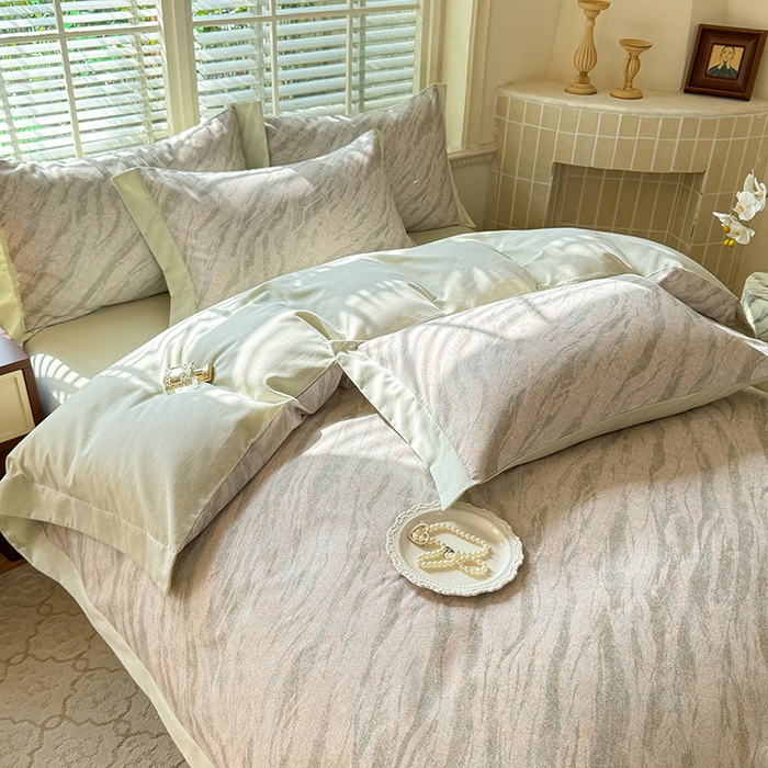 91家纺网 家纺一手货源 找家纺 巧玲珑 2025新款ABk版新疆棉双拼四件套（新花色已更新）