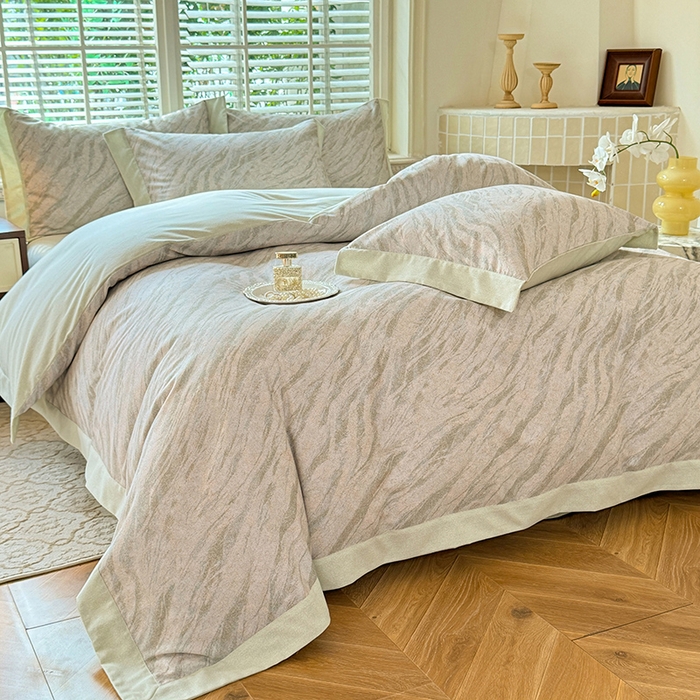 91家纺网 家纺一手货源 找家纺 巧玲珑 2025新款ABk版新疆棉双拼四件套（新花色已更新）