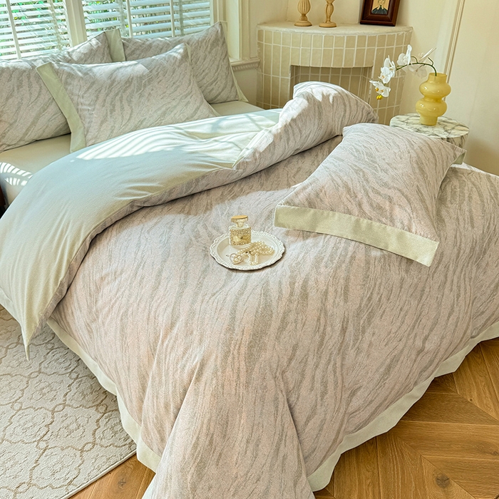 91家纺网 家纺一手货源 找家纺 巧玲珑 2025新款ABk版新疆棉双拼四件套（新花色已更新）