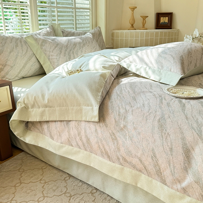 91家纺网 家纺一手货源 找家纺 巧玲珑 2025新款ABk版新疆棉双拼四件套（新花色已更新）