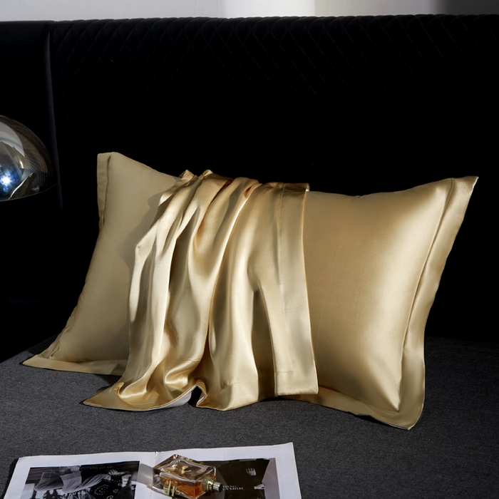 91家纺网 家纺一手货源 找家纺 （总）凯森家纺 重磅纯真丝枕套一对100%桑蚕丝枕芯套美 容丝绸缎面枕头套夏季冰丝枕巾枕头套