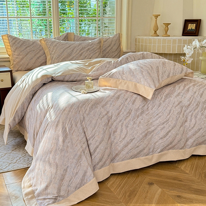 91家纺网 家纺一手货源 找家纺 巧玲珑 2025新款ABk版新疆棉双拼四件套（新花色已更新）