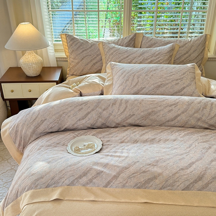 91家纺网 家纺一手货源 找家纺 巧玲珑 2025新款ABk版新疆棉双拼四件套（新花色已更新）