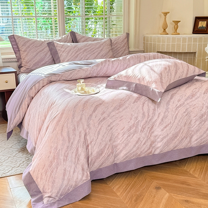 91家纺网 家纺一手货源 找家纺 巧玲珑 2025新款ABk版新疆棉双拼四件套（新花色已更新）