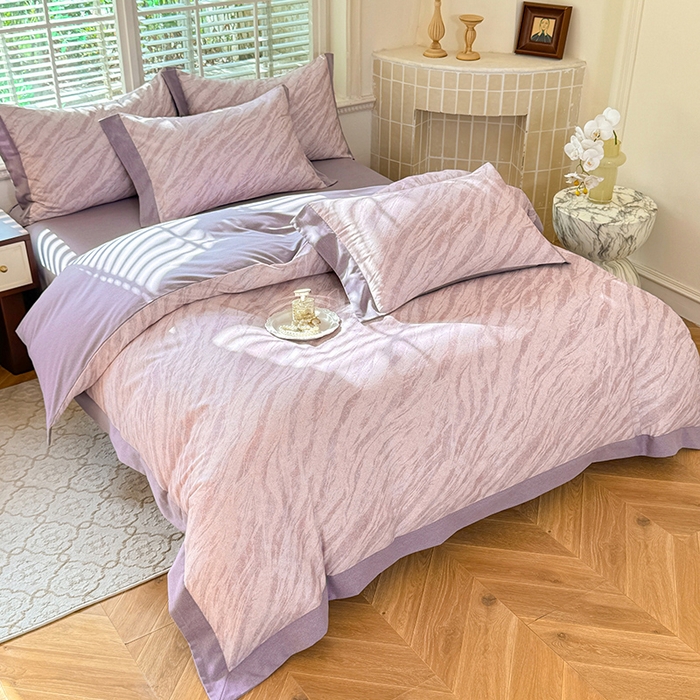 91家纺网 家纺一手货源 找家纺 巧玲珑 2025新款ABk版新疆棉双拼四件套（新花色已更新）