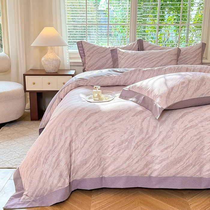 91家纺网 家纺一手货源 找家纺 巧玲珑 2025新款ABk版新疆棉双拼四件套（新花色已更新）