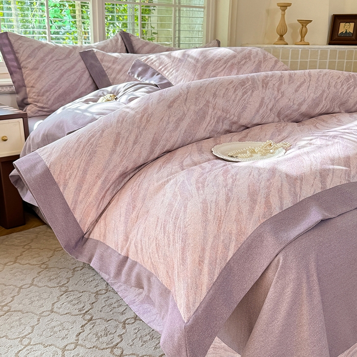 91家纺网 家纺一手货源 找家纺 巧玲珑 2025新款ABk版新疆棉双拼四件套（新花色已更新）