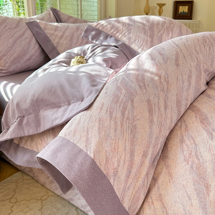 91家纺网 家纺一手货源 找家纺 巧玲珑 2025新款ABk版新疆棉双拼四件套（新花色已更新）