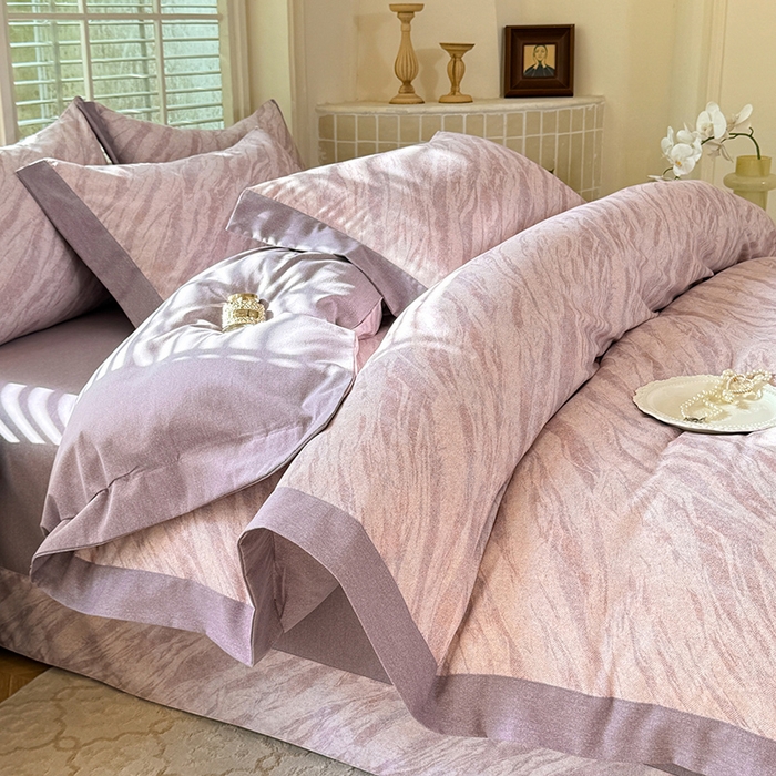 91家纺网 家纺一手货源 找家纺 巧玲珑 2025新款ABk版新疆棉双拼四件套（新花色已更新）