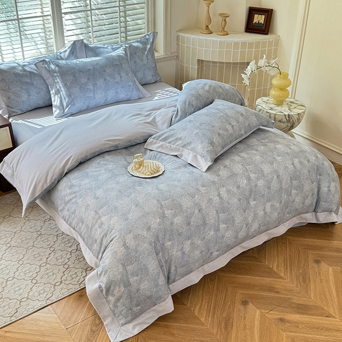 91家纺网 家纺一手货源 找家纺 巧玲珑 2025新款ABk版新疆棉双拼四件套（新花色已更新）