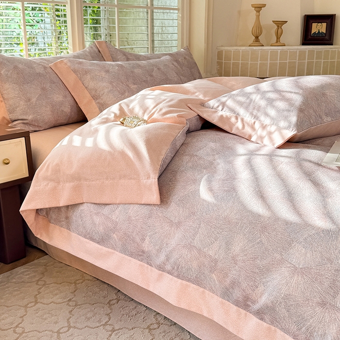 91家纺网 家纺一手货源 找家纺 巧玲珑 2025新款ABk版新疆棉双拼四件套（新花色已更新）