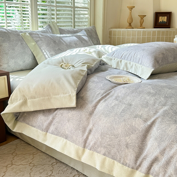 91家纺网 家纺一手货源 找家纺 巧玲珑 2025新款ABk版新疆棉双拼四件套（新花色已更新）