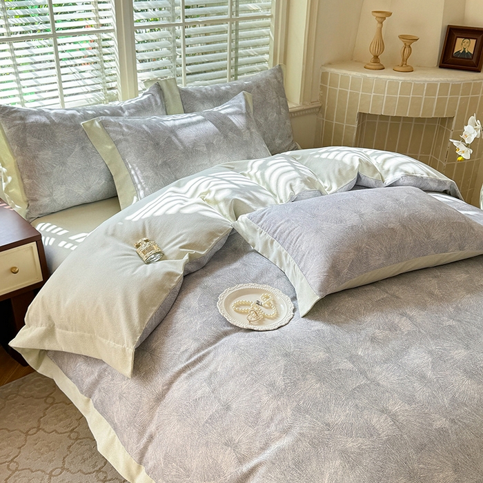 91家纺网 家纺一手货源 找家纺 巧玲珑 2025新款ABk版新疆棉双拼四件套（新花色已更新）