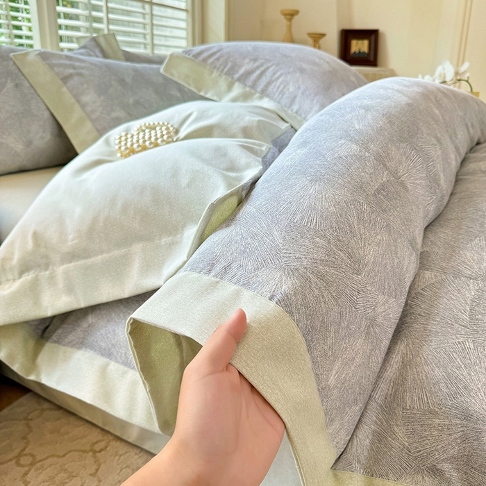 91家纺网 家纺一手货源 找家纺 巧玲珑 2025新款ABk版新疆棉双拼四件套（新花色已更新）