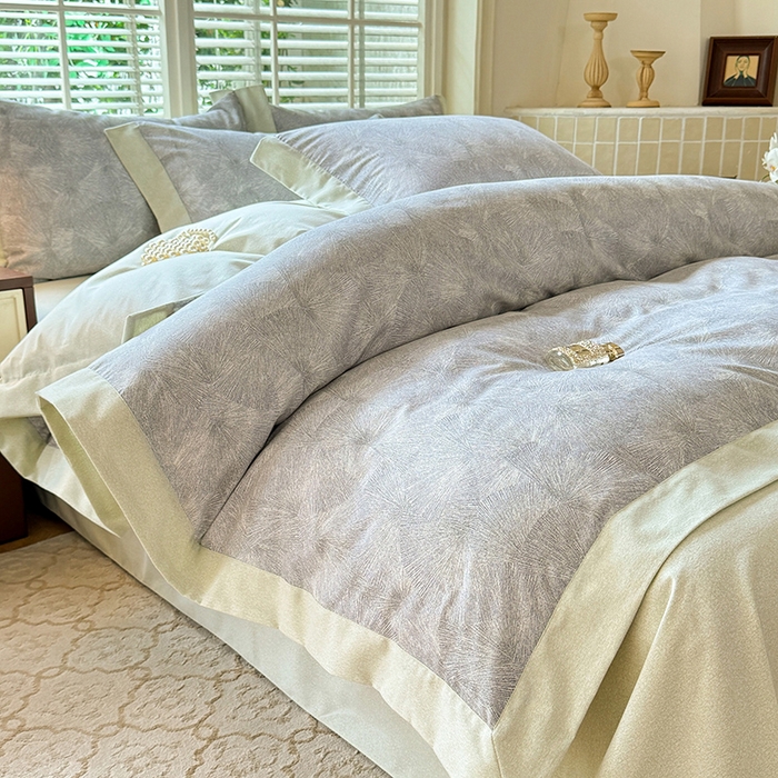 91家纺网 家纺一手货源 找家纺 巧玲珑 2025新款ABk版新疆棉双拼四件套（新花色已更新）