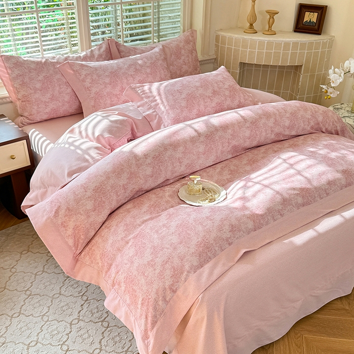 91家纺网 家纺一手货源 找家纺 巧玲珑 2025新款ABk版新疆棉双拼四件套（新花色已更新）