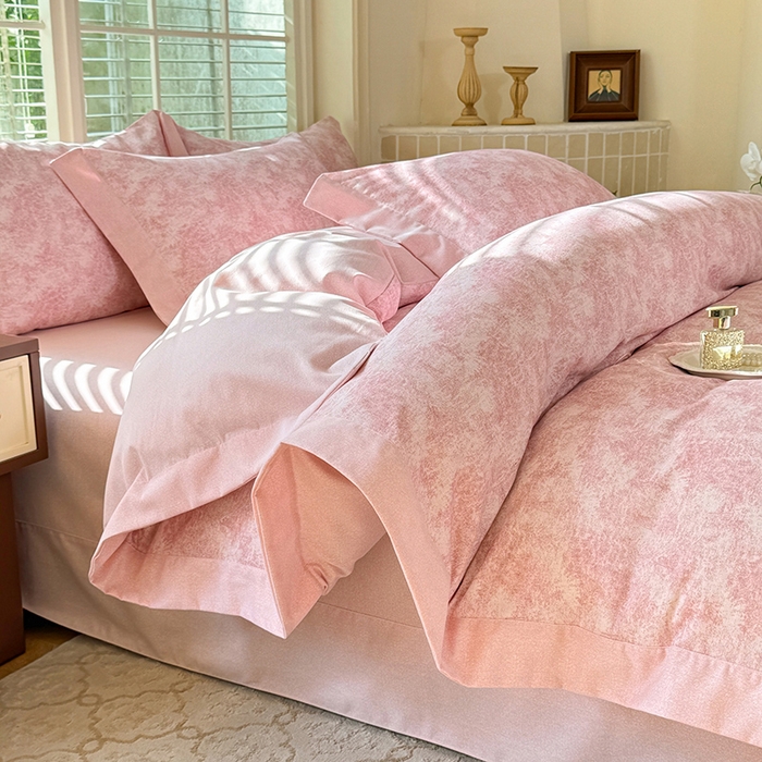 91家纺网 家纺一手货源 找家纺 巧玲珑 2025新款ABk版新疆棉双拼四件套（新花色已更新）