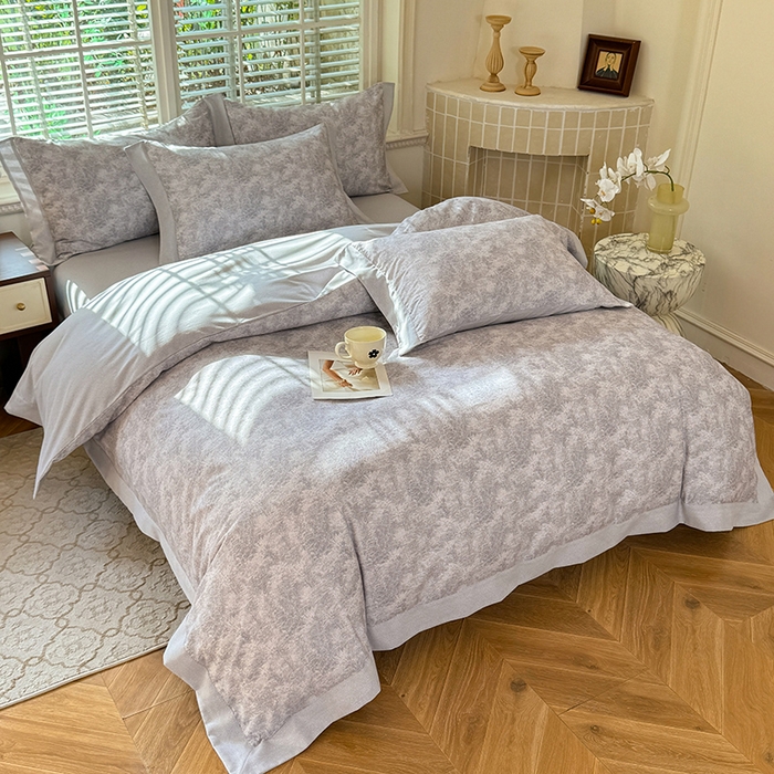 91家纺网 家纺一手货源 找家纺 巧玲珑 2025新款ABk版新疆棉双拼四件套（新花色已更新）