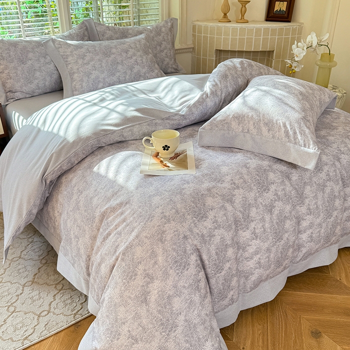 91家纺网 家纺一手货源 找家纺 巧玲珑 2025新款ABk版新疆棉双拼四件套（新花色已更新）