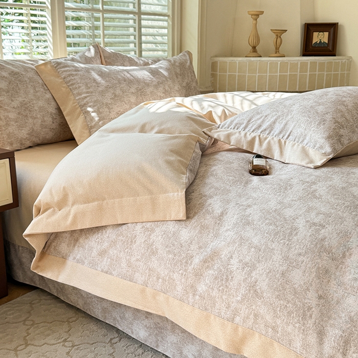 91家纺网 家纺一手货源 找家纺 巧玲珑 2025新款ABk版新疆棉双拼四件套（新花色已更新）