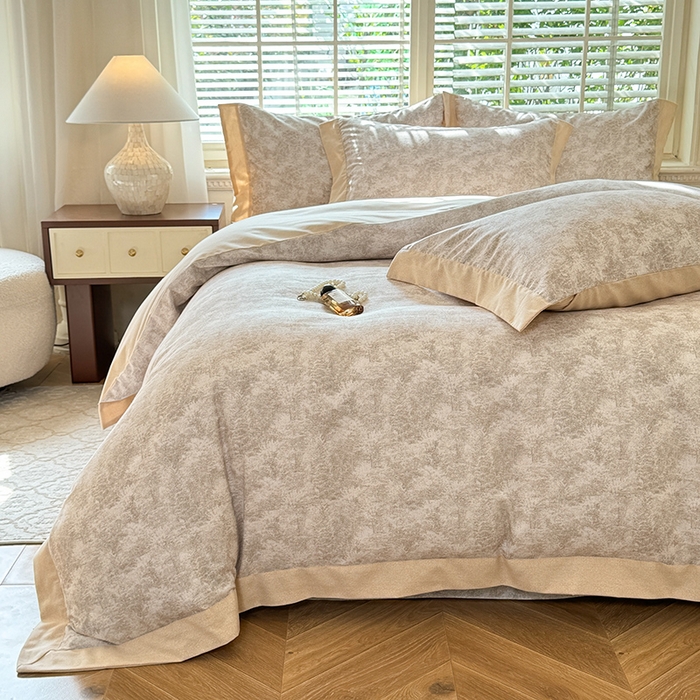 91家纺网 家纺一手货源 找家纺 巧玲珑 2025新款ABk版新疆棉双拼四件套（新花色已更新）