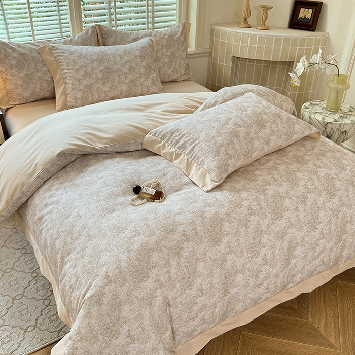 91家纺网 家纺一手货源 找家纺 巧玲珑 2025新款ABk版新疆棉双拼四件套（新花色已更新）