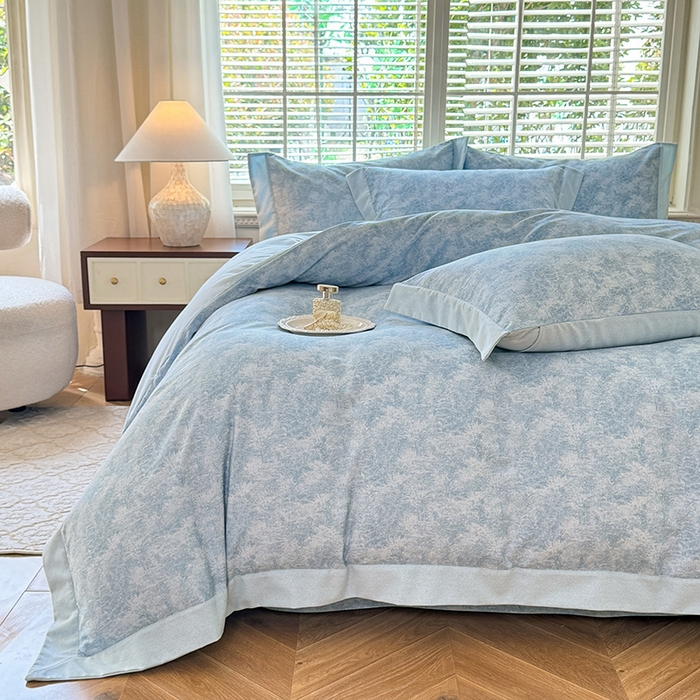 91家纺网 家纺一手货源 找家纺 巧玲珑 2025新款ABk版新疆棉双拼四件套（新花色已更新）