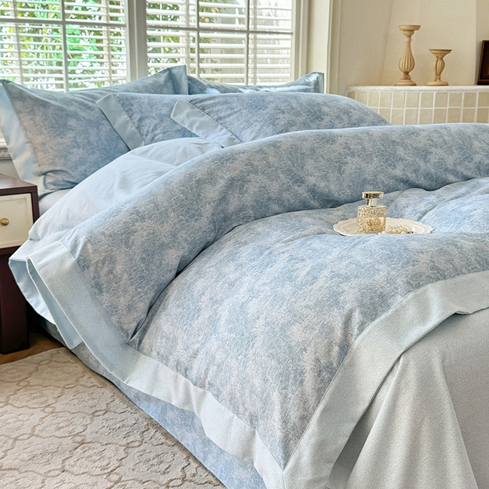 91家纺网 家纺一手货源 找家纺 巧玲珑 2025新款ABk版新疆棉双拼四件套（新花色已更新）