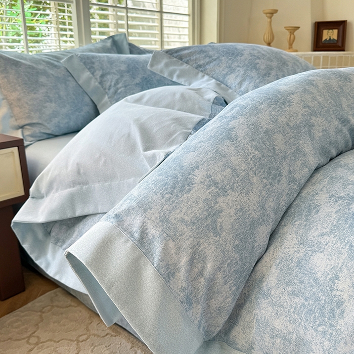 91家纺网 家纺一手货源 找家纺 巧玲珑 2025新款ABk版新疆棉双拼四件套（新花色已更新）