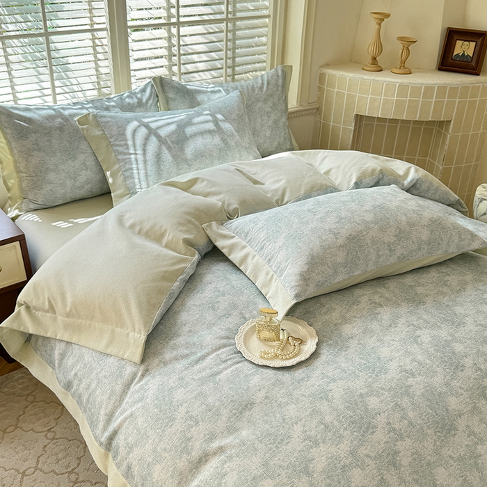 91家纺网 家纺一手货源 找家纺 巧玲珑 2025新款ABk版新疆棉双拼四件套（新花色已更新）