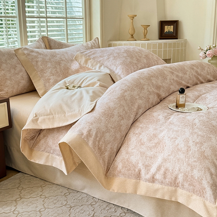 91家纺网 家纺一手货源 找家纺 巧玲珑 2025新款ABk版新疆棉双拼四件套（新花色已更新）